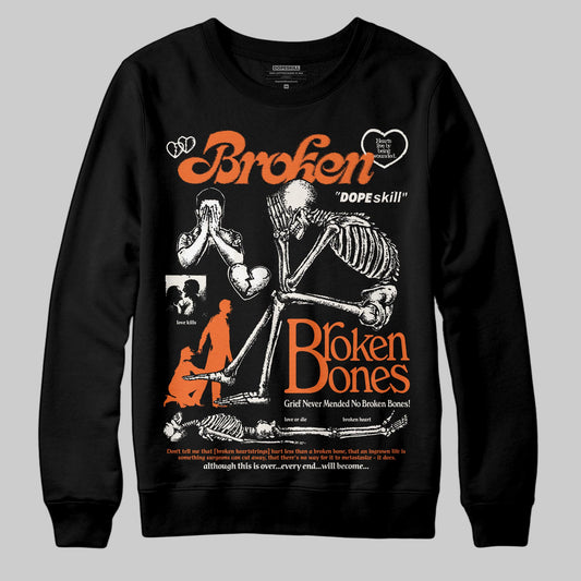 Jordan 1 Retro High OG Shattered Backboard (2025) DopeSkill Sweatshirt Broken Bones Graphic Streetwear - black