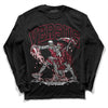 Jordan 1 Retro High '85 OG Metallic Burgundy DopeSkill Long Sleeve T-Shirt VERSUS Graphic Streetwear - Black