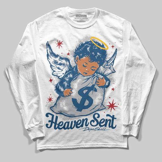 Jordan 12 Retro French Blue (2025) DopeSkill Long Sleeve T-Shirt Heaven Sent Graphic Streetwear