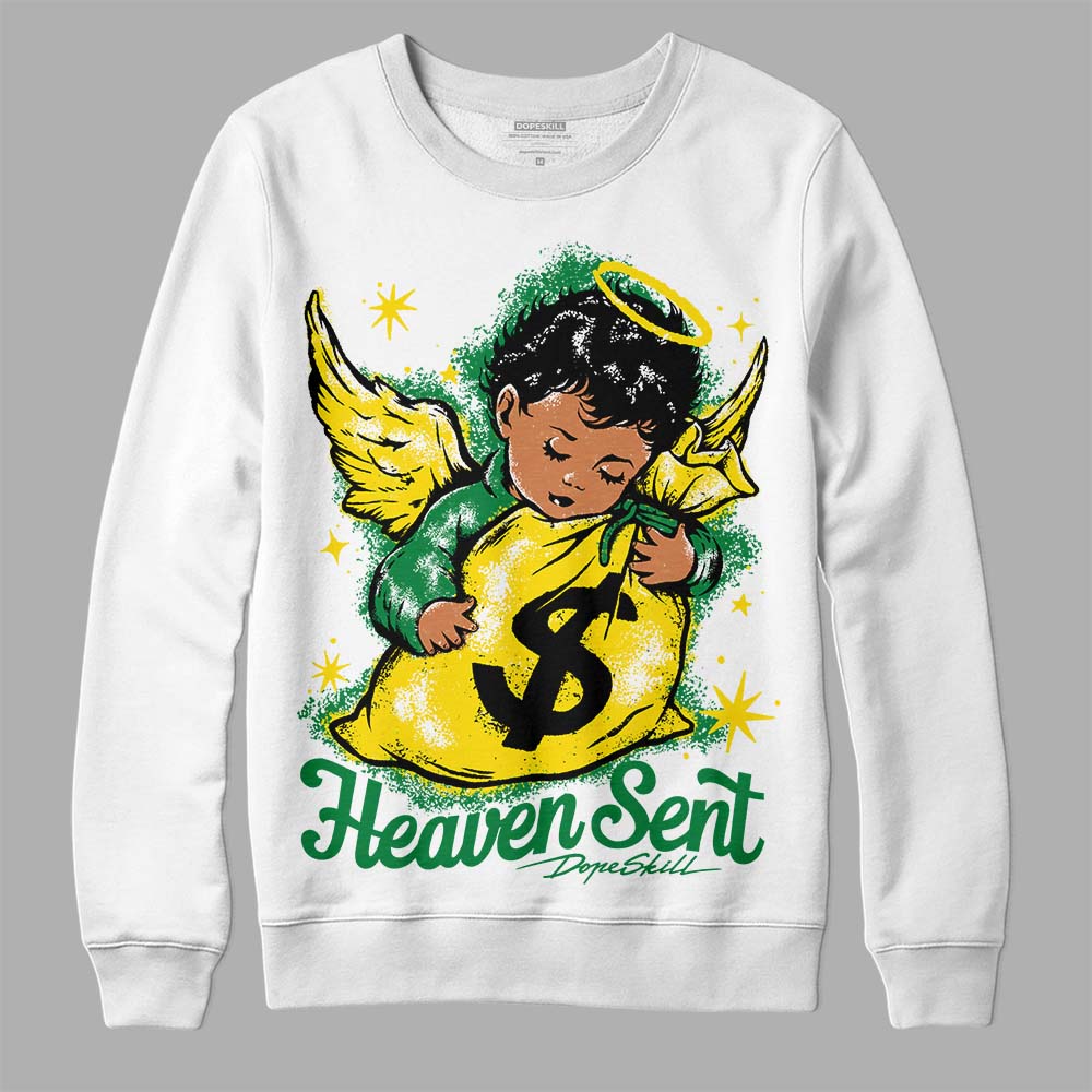 Dunk Low Reverse Brazil DopeSkill Sweatshirt Heaven Sent Graphic Streetwear - White