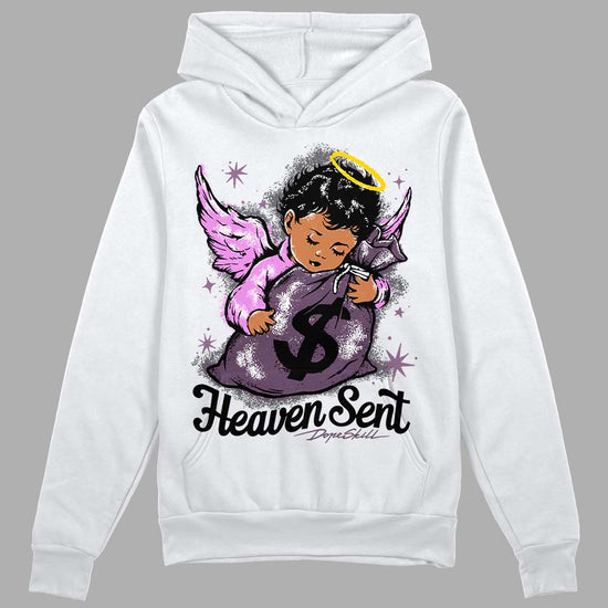 Jordan 2 “Mauve/Off-Noir” DopeSkill Hoodie Sweatshirt Heaven Sent Graphic Streetwear - White