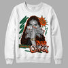 Dunk Low Team Dark Green Orange DopeSkill Sweatshirt NPC Graphic Streetwear - White