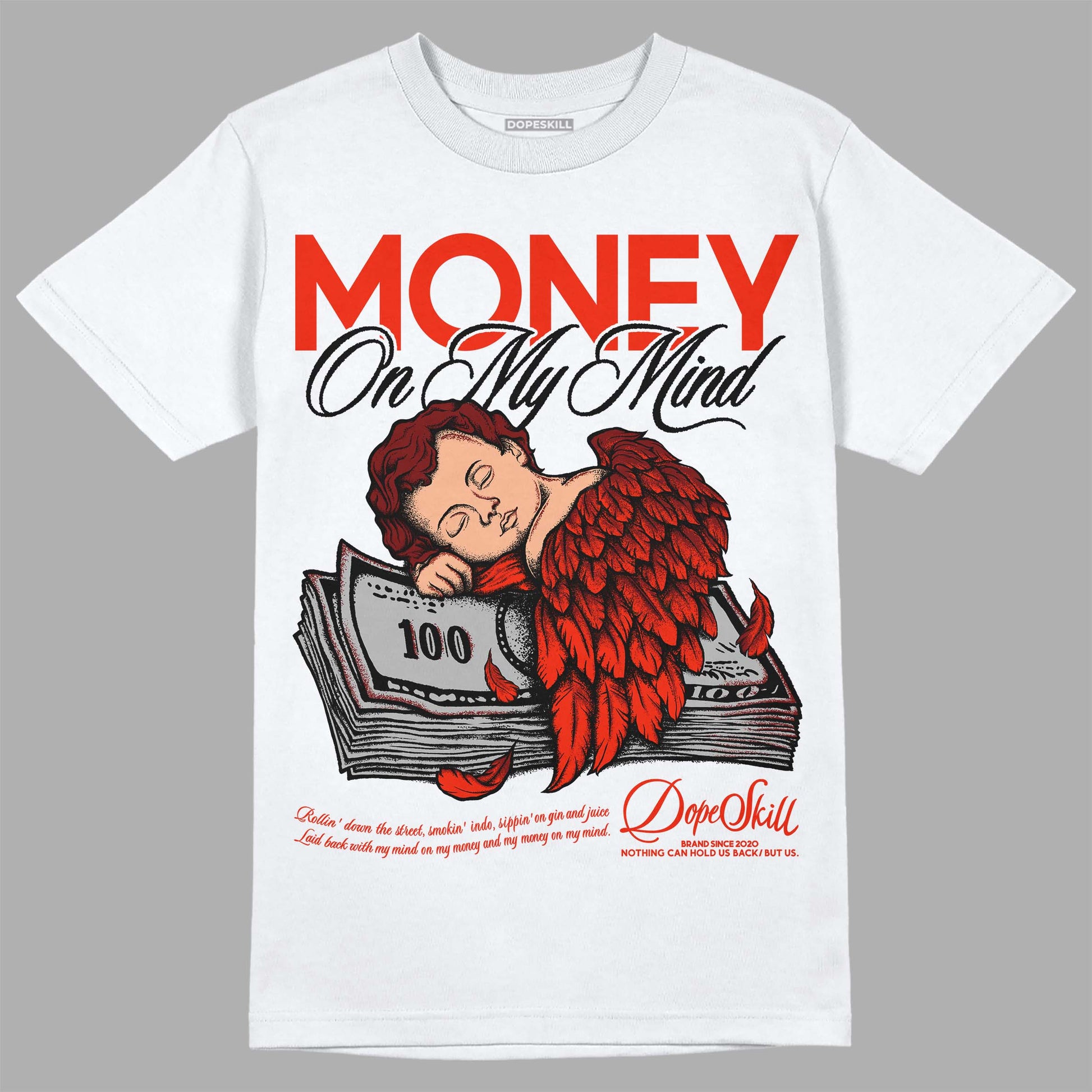 Jordan 6 Retro Toro Bravo DopeSkill T-Shirt MOMM Graphic Streetwear - White