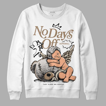 Jordan 5 SE “Sail” DopeSkill Sweatshirt New No Days Off Graphic Streetwear - White