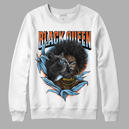 Dunk Low Futura University Blue DopeSkill Sweatshirt New Black Queen Graphic Streetwear - White