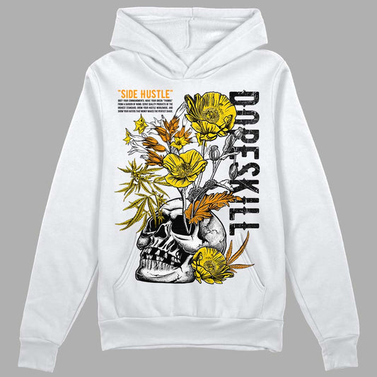 Jordan 6 “Yellow Ochre” DopeSkill Hoodie Sweatshirt Side Hustle Graphic Streetwear - White