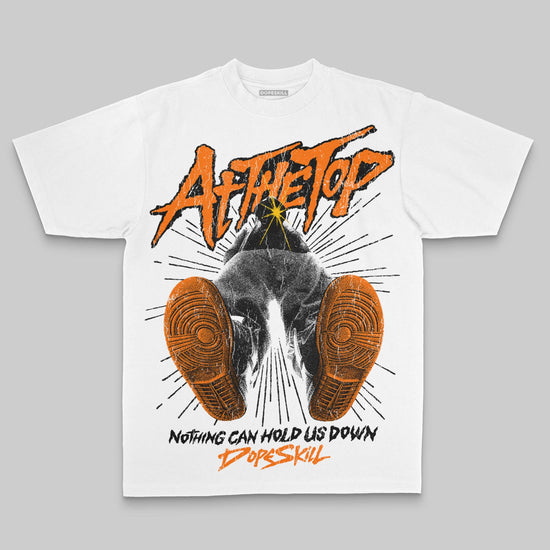 Orange Oversize Print Nothing Can Hold US Down DopeSkill Graphic Premium T-shirt Streetwear - White
