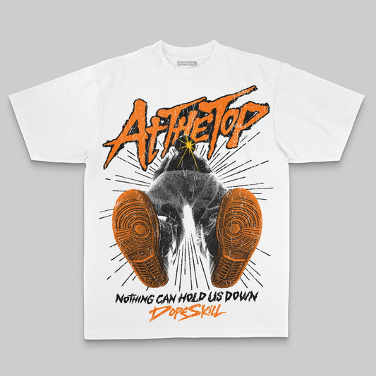 Orange Oversize Print Nothing Can Hold US Down DopeSkill Graphic Premium T-shirt Streetwear - White