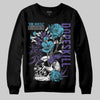 Jordan 8 Retro 'Aqua' 2025 DopeSkill Sweatshirt Side Hustle Graphic Streetwear - Black