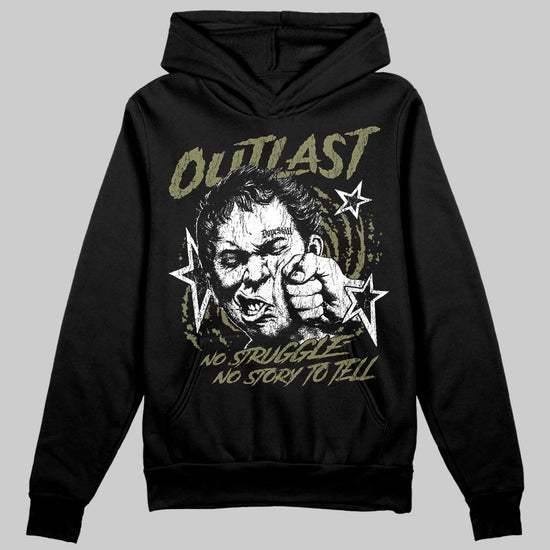 Olive Sneakers DopeSkill Hoodie Outlast Graphic Streetwear - black