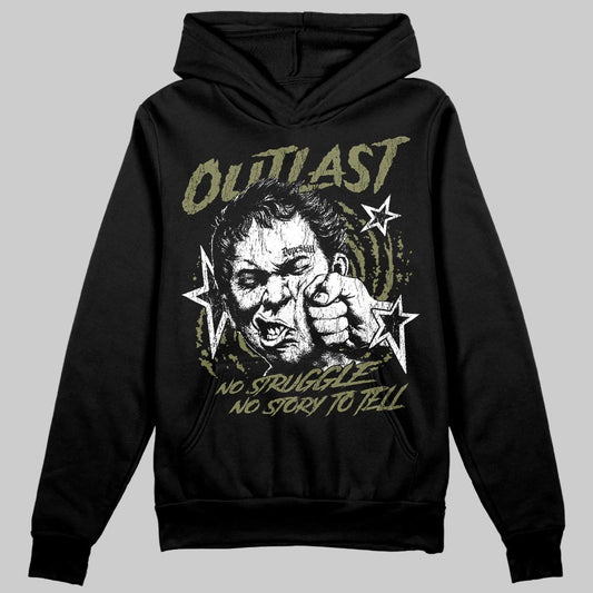 Olive Sneakers DopeSkill Hoodie Outlast Graphic Streetwear - black