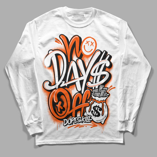 MSCHF Super Normal 2 Orange Milk DopeSkill Long Sleeve T-Shirt No Days Off Graphic Streetwear - White