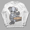 Jordan 4 Retro Frozen Moments DopeSkill Long Sleeve T-Shirt Sneakerhead BEAR Graphic Streetwear - White 