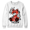 Jordan 6 Retro Toro Bravo DopeSkill Sweatshirt Smile Through The Pain Graphic Streetwear - White 