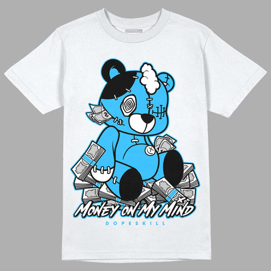 Jordan 1 High Retro OG “University Blue” DopeSkill T-Shirt MOMM Bear Graphic Streetwear - White