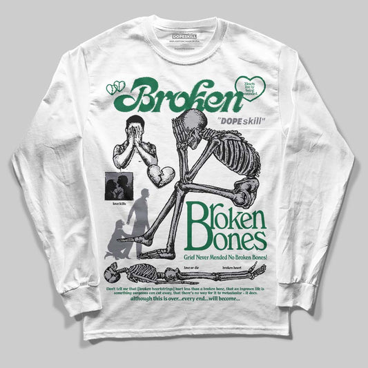 Asics GT-2160 ‘Shamrock Green’ DopeSkill Long Sleeve T-Shirt Broken Bones Graphic Streetwear - White