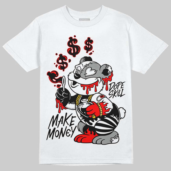 Black and White Sneakers DopeSkill T-Shirt Make Money Graphic Streetwear - White
