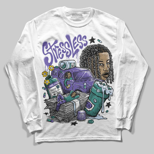 Jordan 5 OG “Grape” DopeSkill Long Sleeve T-Shirt Stressless Graphic Streetwear - White