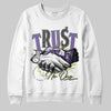 Jordan 4 Canyon Purple DopeSkill Sweatshirt Trust No One Graphic Streetwear - White