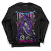 Jordan 13 Court Purple DopeSkill Long Sleeve T-Shirt Life or Die Graphic Streetwear - Black