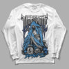 Jordan 3 "Midnight Navy" DopeSkill Long Sleeve T-Shirt Life or Die Graphic Streetwear - White