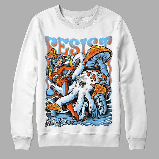 Dunk Low Futura University Blue DopeSkill Sweatshirt Resist Graphic Streetwear - White