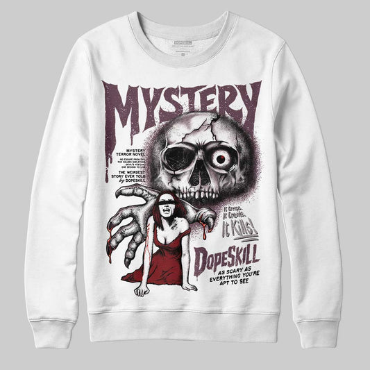 A Ma Maniére x Air Jordan 5 “Violet Ore” DopeSkill Sweatshirt Mystery Ghostly Grasp Graphic Streetwear - White