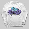 Jordan 8 Retro 'Aqua' 2025 DopeSkill Long Sleeve T-Shirt Rare Breed Type Graphic Streetwear - White