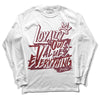 Jordan 1 Retro High OG “Team Red” DopeSkill Long Sleeve T-Shirt LOVE Graphic Streetwear - WHite