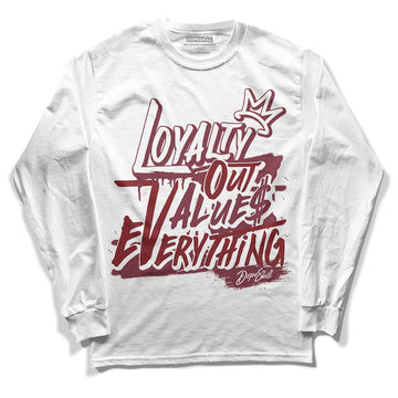 Jordan 1 Retro High OG “Team Red” DopeSkill Long Sleeve T-Shirt LOVE Graphic Streetwear - WHite