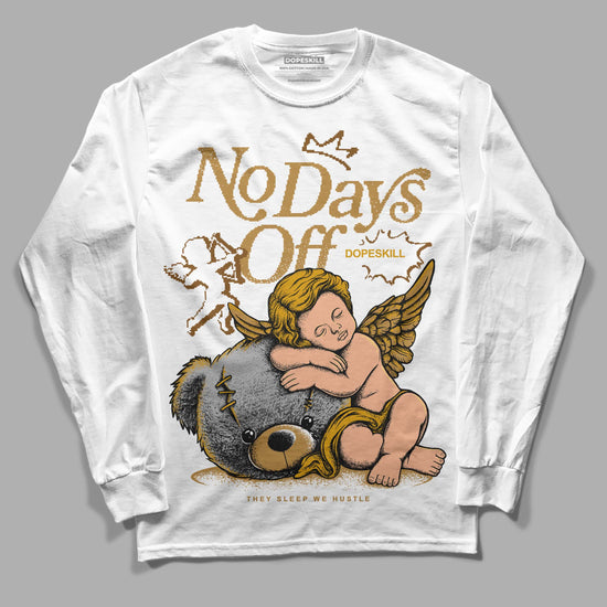 Jordan 13 Wheat 2023 DopeSkill Long Sleeve T-Shirt New No Days Off Graphic Streetwear - White