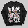Jordan 5 OG “35th Anniversary” DopeSkill Long Sleeve T-Shirt No Risk No Story Graphic Streetwear - Black