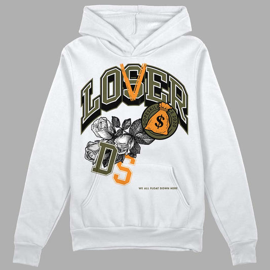 Jordan 5 "Olive" DopeSkill Hoodie Sweatshirt Loser Lover  Graphic Streetwear - White 