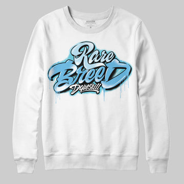 Jordan 11 Retro Legend Blue DopeSkill Sweatshirt Rare Breed Type Graphic Streetwear - White