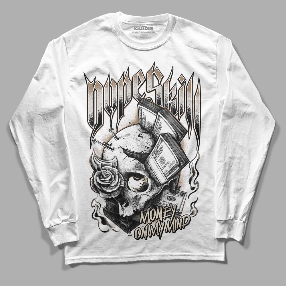 Jordan 5 SE “Sail” DopeSkill Long Sleeve T-Shirt Money On My Mind Graphic Streetwear - White 