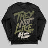 Jordan 3 “Medium Olive” aka “Family Affair” DopeSkill Long Sleeve T-Shirt They Not Like Us Graphic Streetwear - Black