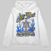Royal Blue Sneakers DopeSkill Hoodie Laid Back Graphic Streetwear - White