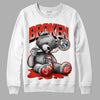 Jordan 6 Retro Toro Bravo DopeSkill Sweatshirt Sick Bear Graphic Streetwear - White