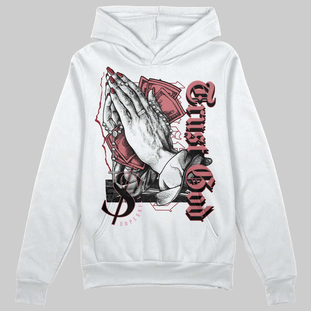 Valentine's Day Collection DopeSkill Hoodie Sweatshirt Trust God Graphic Streetwear - White