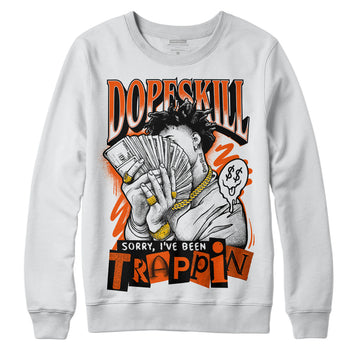 MSCHF Super Normal 2 Orange Milk DopeSkill Sweatshirt Sorry I've Been Trappin Graphic Streetwea - White