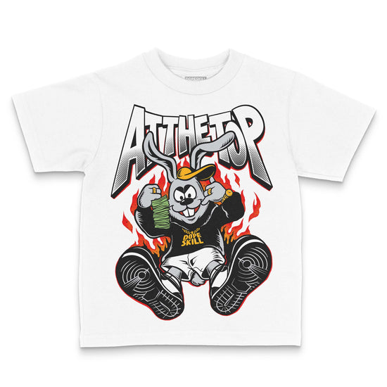 Black and White Sneakers DopeSkill Toddler Kids T-shirt At The Top Graphic Streetwear - White