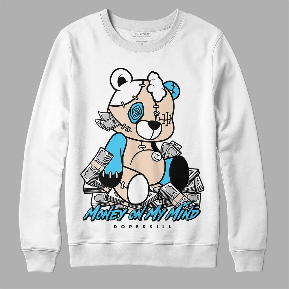 Jordan 2 Sail Black DopeSkill Sweatshirt MOMM Bear Graphic Streetwear - White 