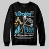 Jordan 11 Retro Gamma Blue (2025) DopeSkill Sweatshirt Broken Bones Graphic Streetwear - Black