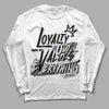 Jordan 1 Retro Low OG Black Cement DopeSkill Long Sleeve T-Shirt LOVE Graphic Streetwear - White