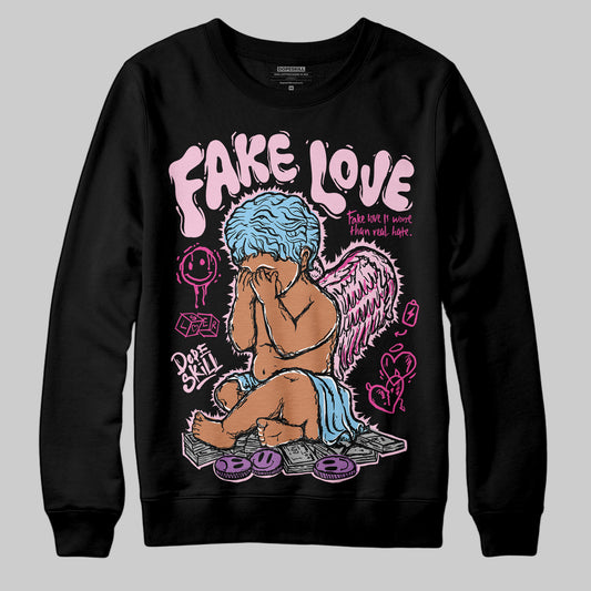 Jordan 6 “Doernbecher” DopeSkill Sweatshirt False Love Graphic Streetwear - Black