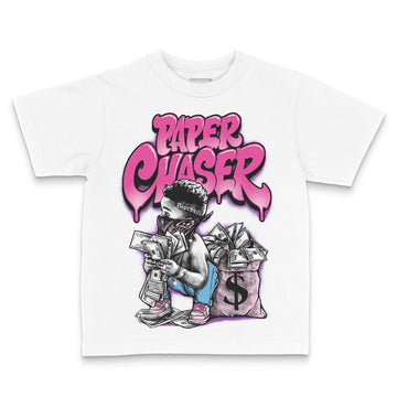 Pink Sneakers DopeSkill Toddler Kids T-shirt Paper Chaser Boy Graphic Streetwear - White