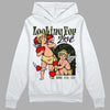 Jordan 4 Retro SE Craft Medium Olive DopeSkill Hoodie Sweatshirt Looking For Love Graphic Streetwear - White