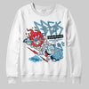 Jordan 11 Retro Legend Blue DopeSkill Sweatshirt Break Through Graphic Streetwear - White