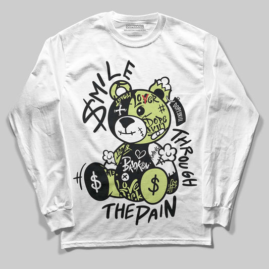 Jordan 11 “Inner Beast” DopeSkill Long Sleeve T-Shirt Smile Through The Pain Graphic Streetwear - White
