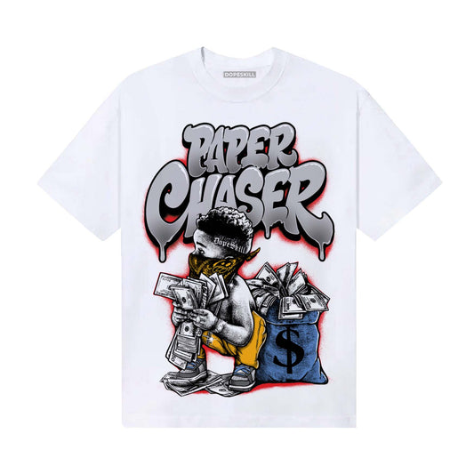 Grey Sneakers DopeSkill T-Shirt Paper Chaser Boy Graphic Streetwear - White